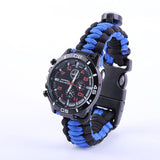 Camping Survival Bracelet Watch