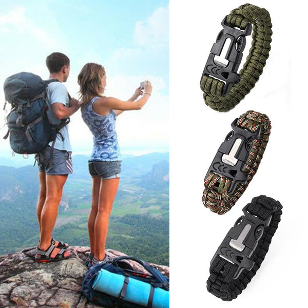 Braided Rope Tactical Wrist Band